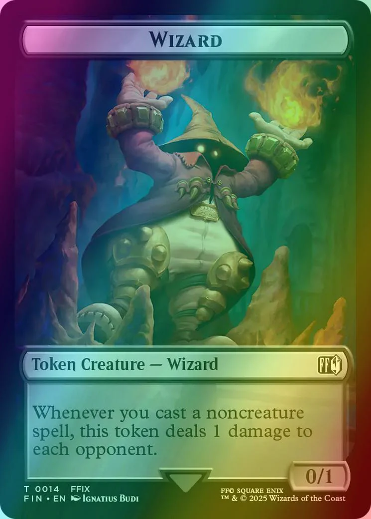 Hero Token (02) // Wizard Token (14) [FINAL FANTASY: Tokens] [Foil] - Image 2