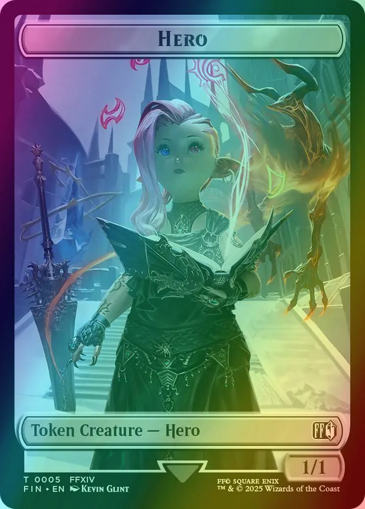 Hero Token (05) // Moogle Token (11) [FINAL FANTASY: Tokens] [Foil]