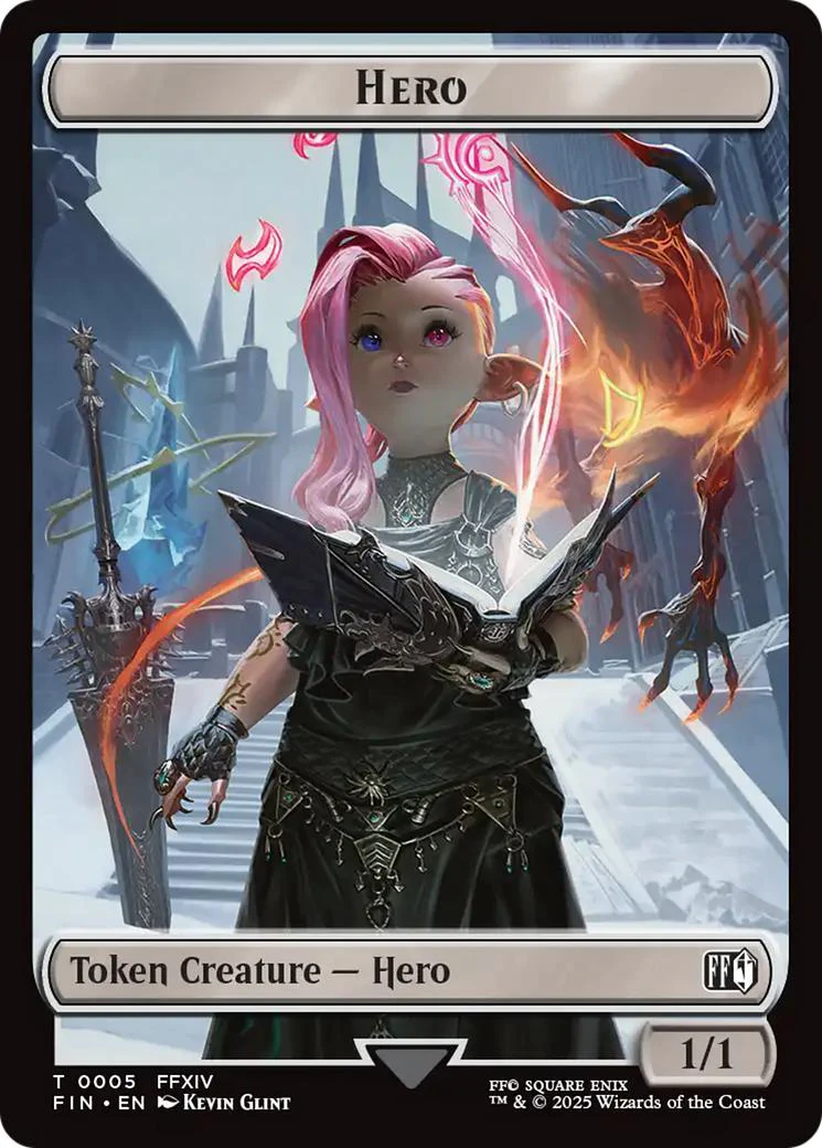 Hero Token (05) // Wizard Token (15) [FINAL FANTASY: Tokens] [Non-Foil]