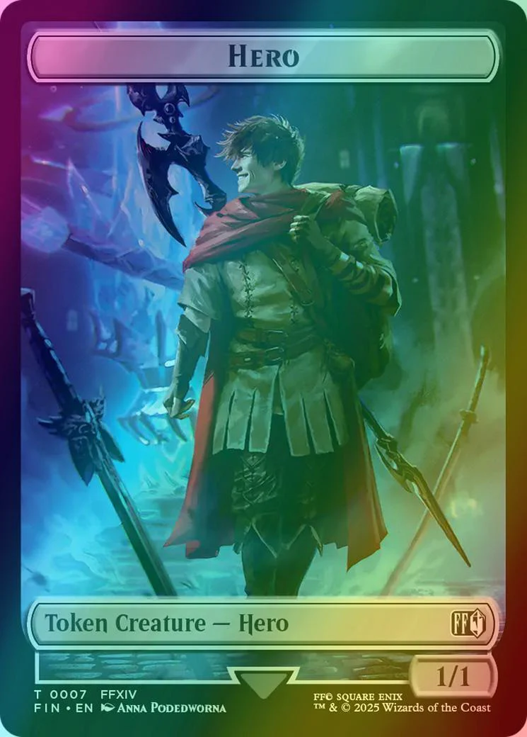 Hero Token (07) // Horror Token (13) [FINAL FANTASY: Tokens] [Foil]