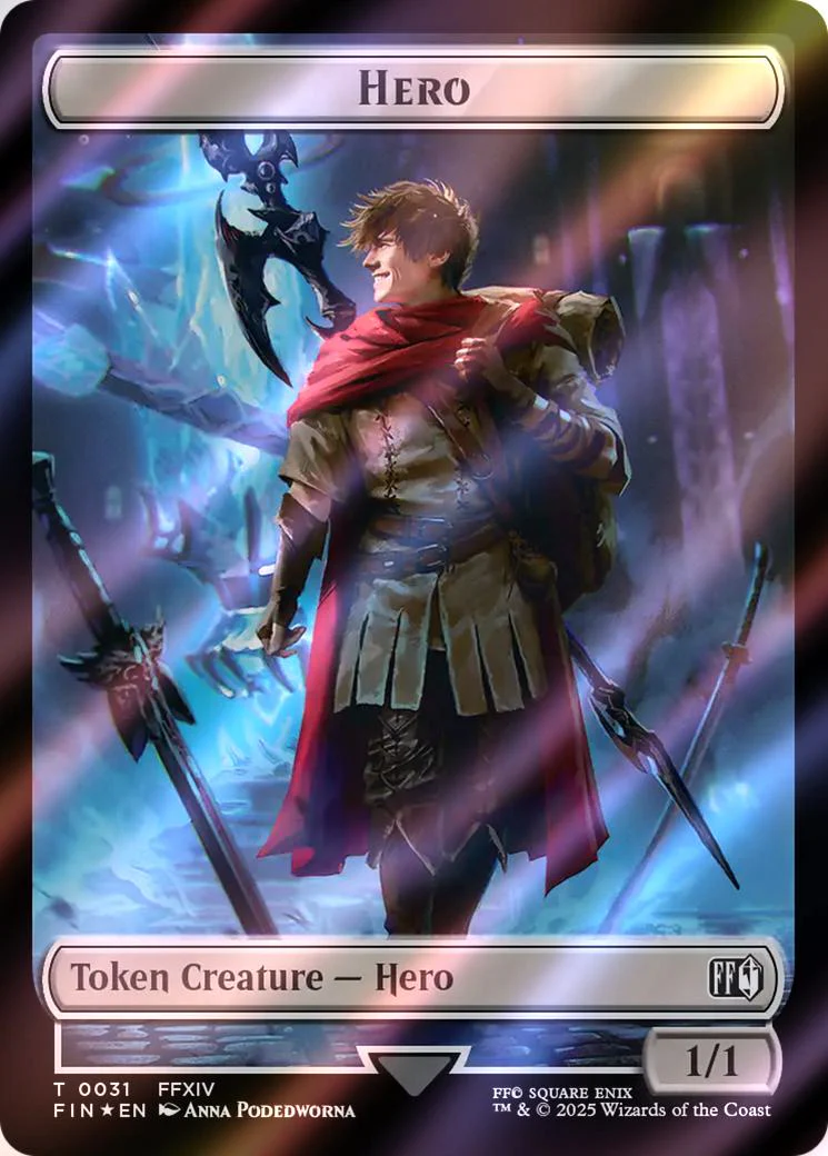 Hero Token (31) // Wizard Token (35) [FINAL FANTASY: Tokens] [Surge Foil]