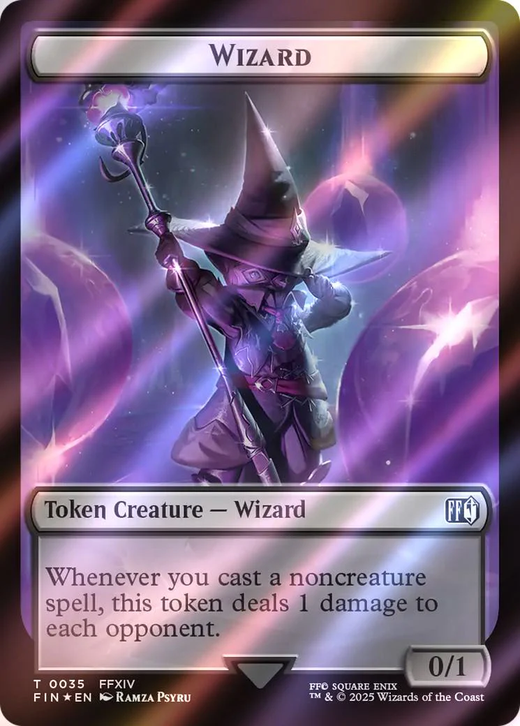 Hero Token (31) // Wizard Token (35) [FINAL FANTASY: Tokens] [Surge Foil] - Image 2