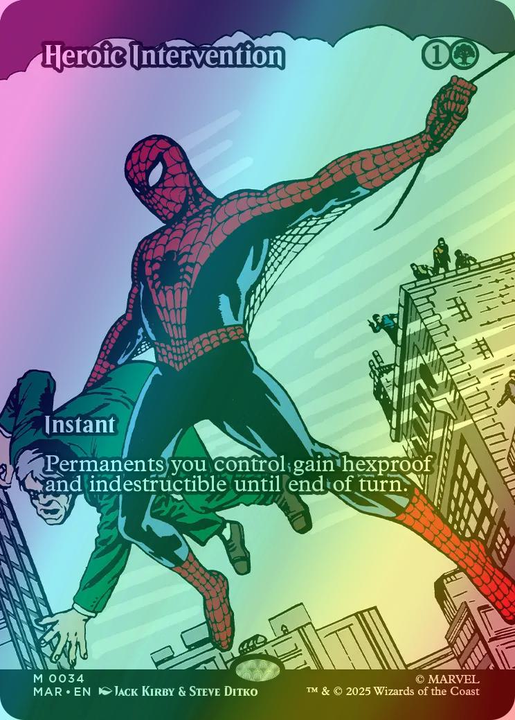 Heroic Intervention [34] [Borderless] [Source Material] [Marvel Universe] [Foil]
