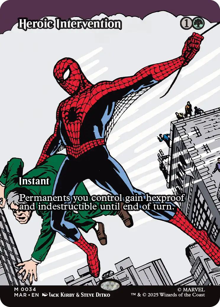 Heroic Intervention [34] [Borderless] [Source Material] [Marvel Universe] [Non-Foil]