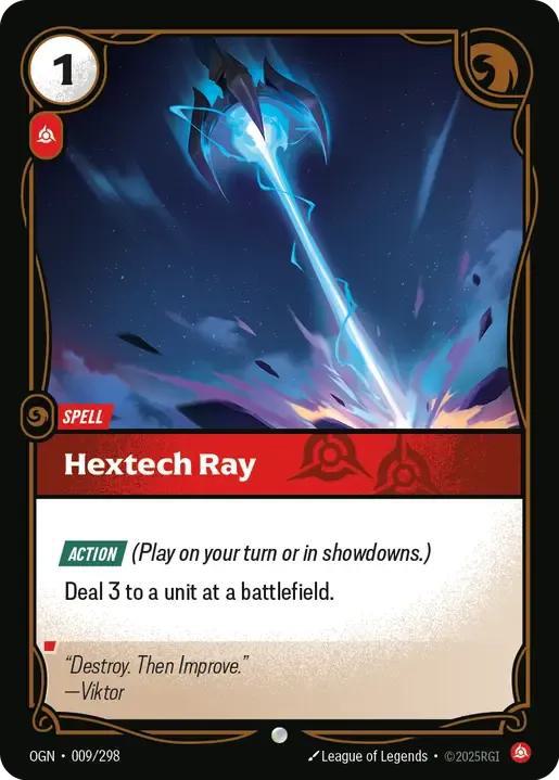 Hextech Ray - 009/298 [Origins] [Non-Foil]