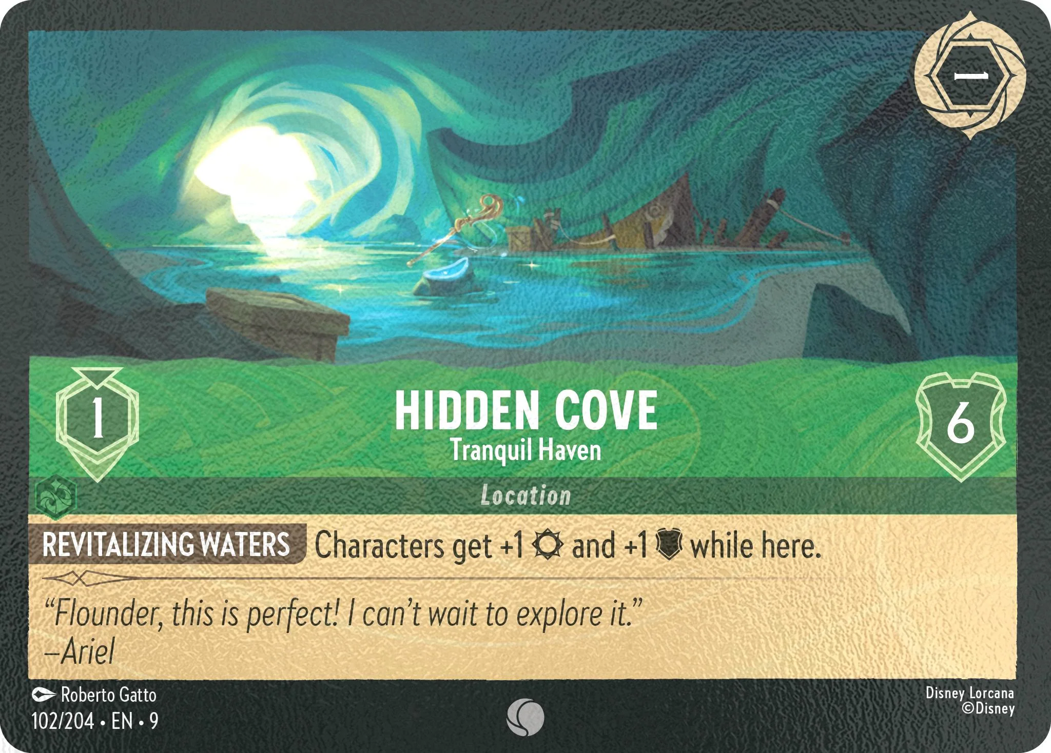 Hidden Cove - Tranquil Haven - 102/204 [Fabled] [Cold Foil]