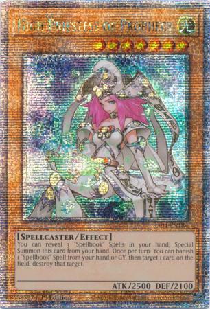 High Priestess of Prophecy - RA04-EN184 - Quarter Century Secret Rare - 1st Edition