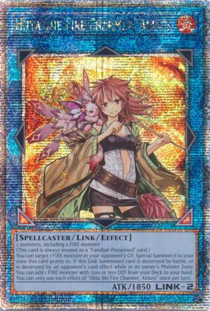 Hiita the Fire Charmer, Ablaze - RA04-EN074 - Quarter Century Secret Rare - 1st Edition
