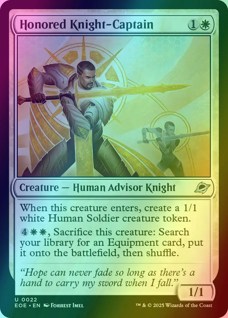 Honored Knight-Captain [22] [Edge of Eternities] [Foil]