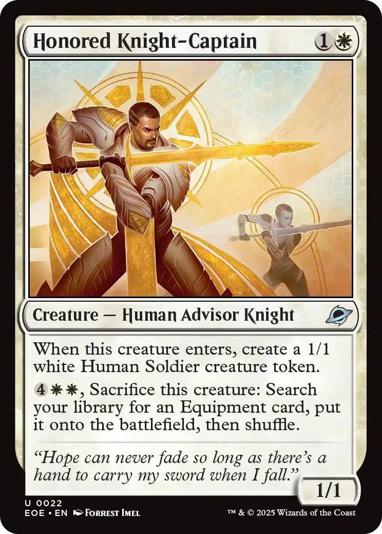 Honored Knight-Captain [22] [Edge of Eternities] [Non-Foil]