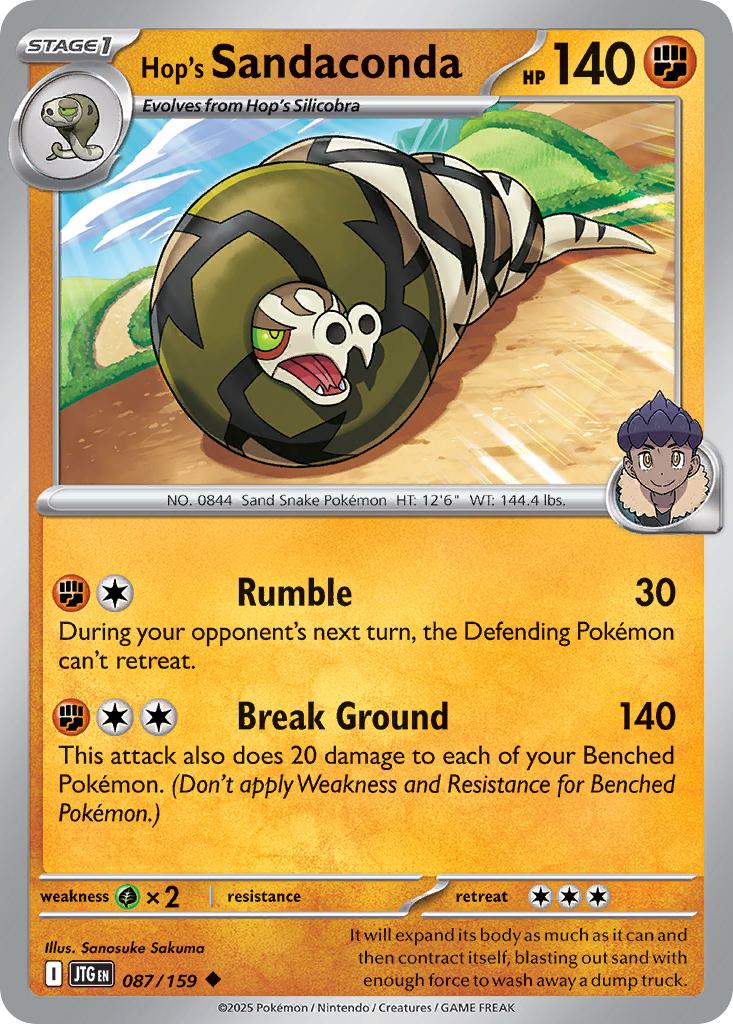 Hop's Sandaconda - 087/159 - Uncommon [sv09-087] [Non-Holo]