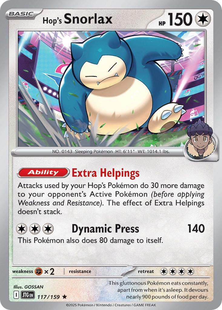 Hop's Snorlax - 117/159 - Rare [sv09-117] [Holo]
