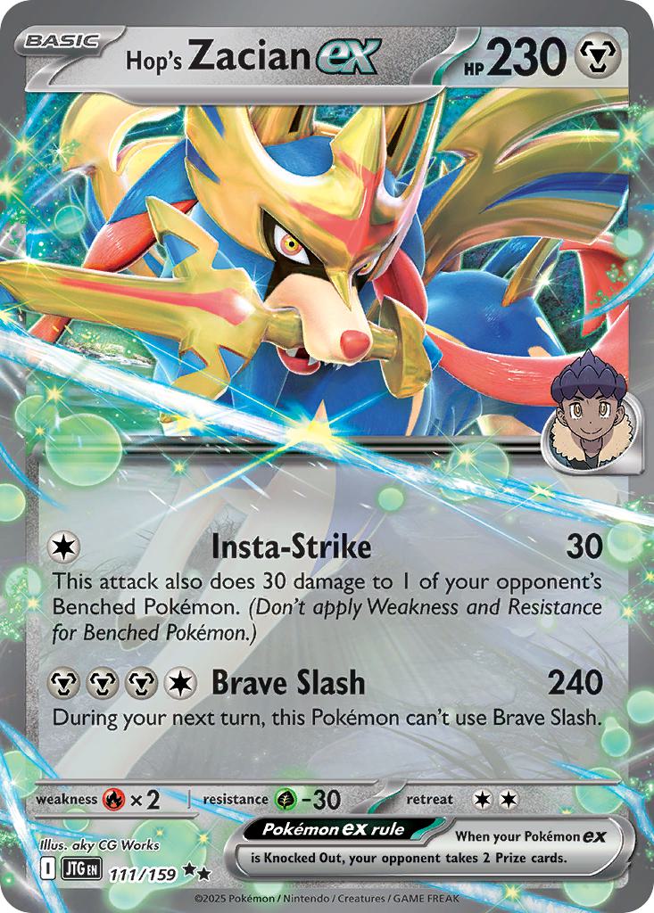 Hop's Zacian ex - 111/159 - Double Rare [sv09-111] [Ultra]