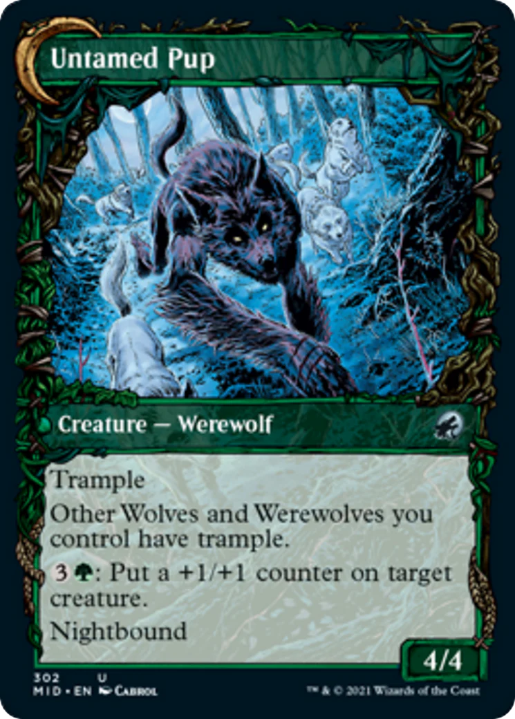 Hound Tamer // Untamed Pup [302] [Equinox Showcase] [Innistrad: Midnight Hunt] [Non-Foil] - Image 2