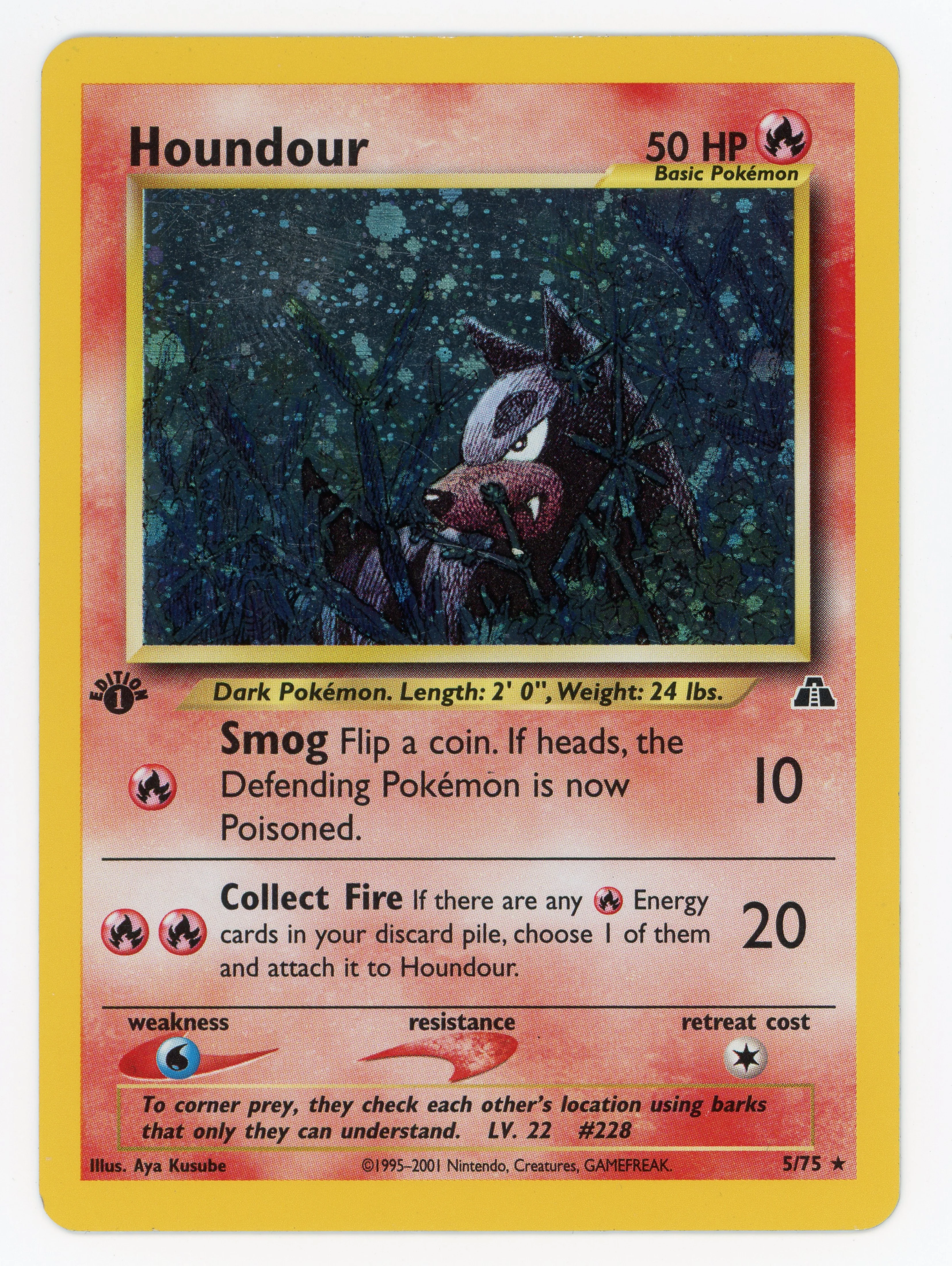 Houndour - 5/75 - Rare - Holo - Scan 14751