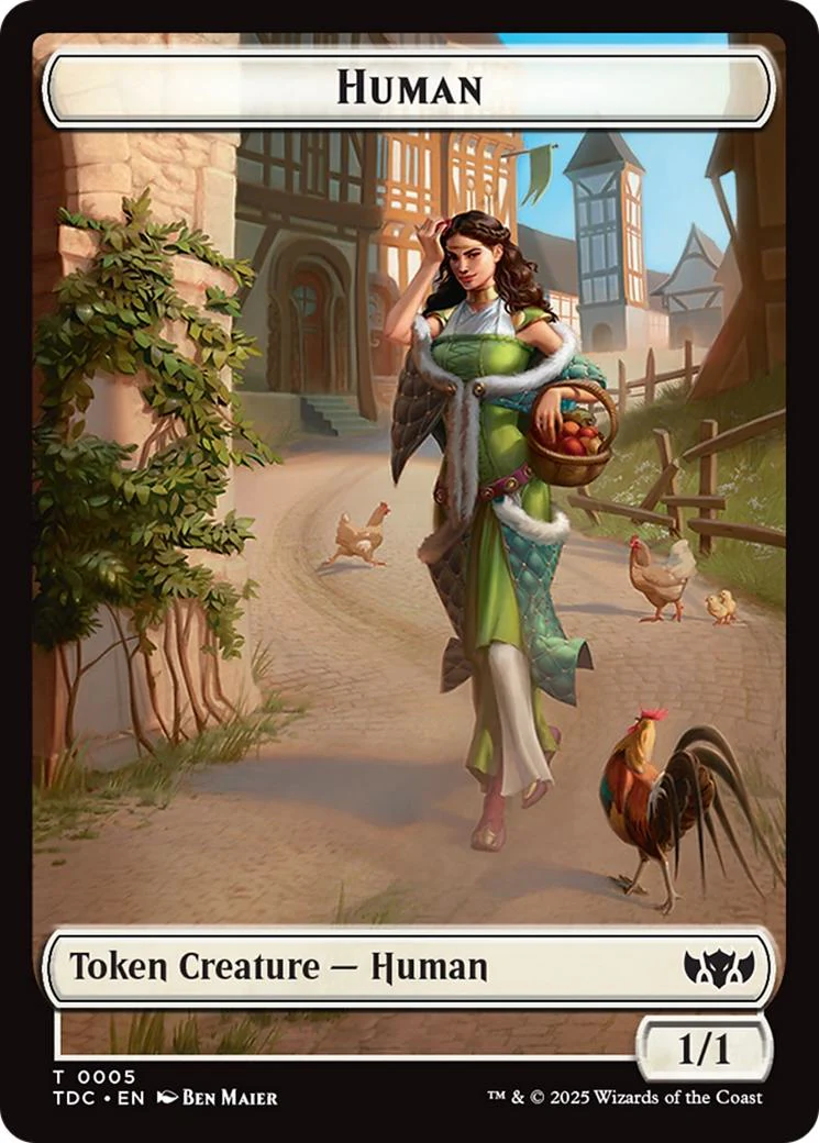 Human Token (05) // Rat Token (09) [Tarkir: Dragonstorm: Commander: Tokens] [Non-Foil]
