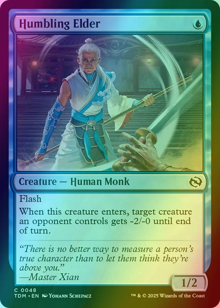 Humbling Elder [48] [Tarkir: Dragonstorm] [Foil]