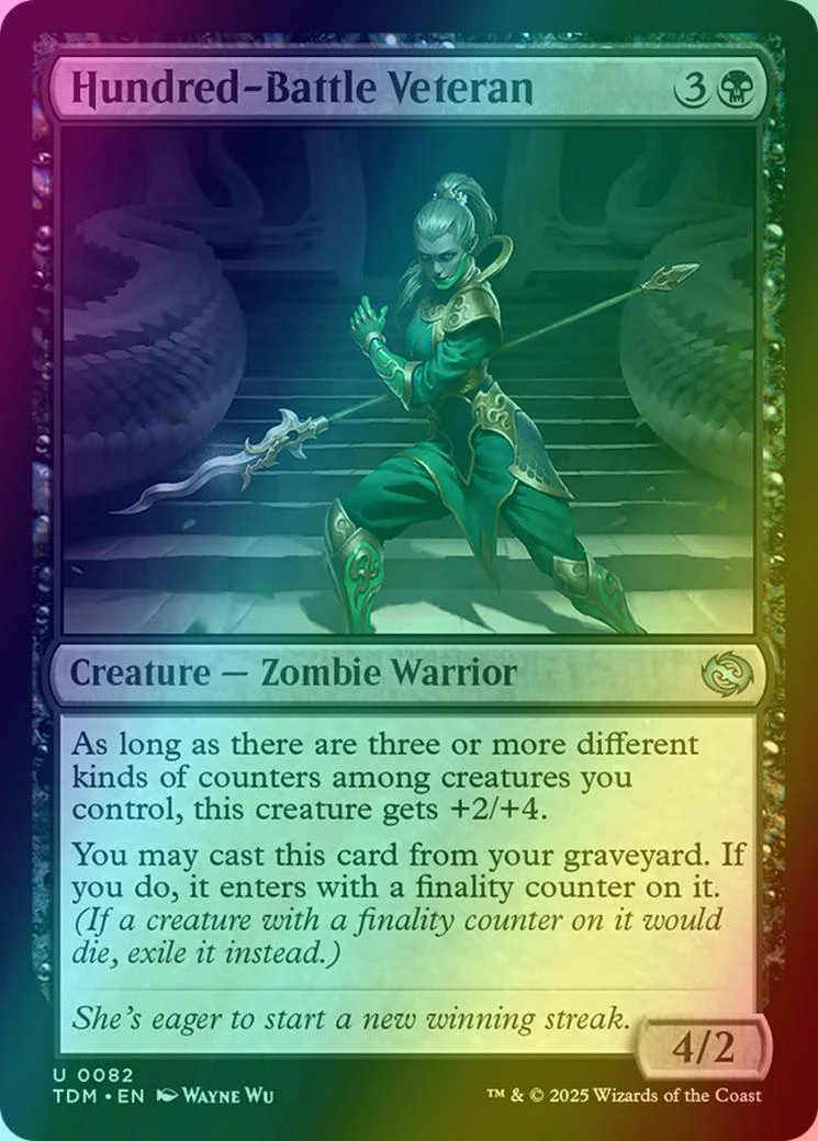 Hundred-Battle Veteran [82] [Tarkir: Dragonstorm] [Foil]