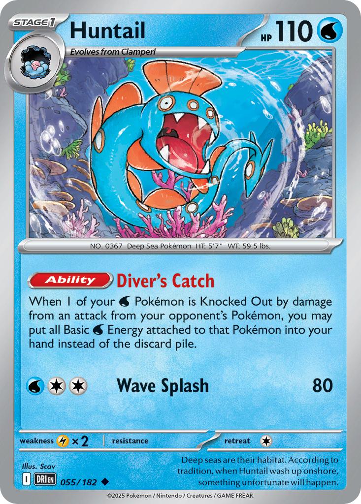 Huntail - 055/182 - Uncommon [sv10-055] [Non-Holo]