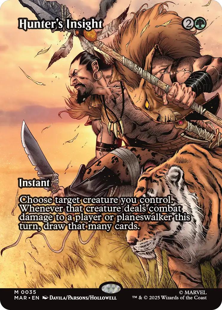 Hunter's Insight [35] [Borderless] [Source Material] [Marvel Universe] [Non-Foil]