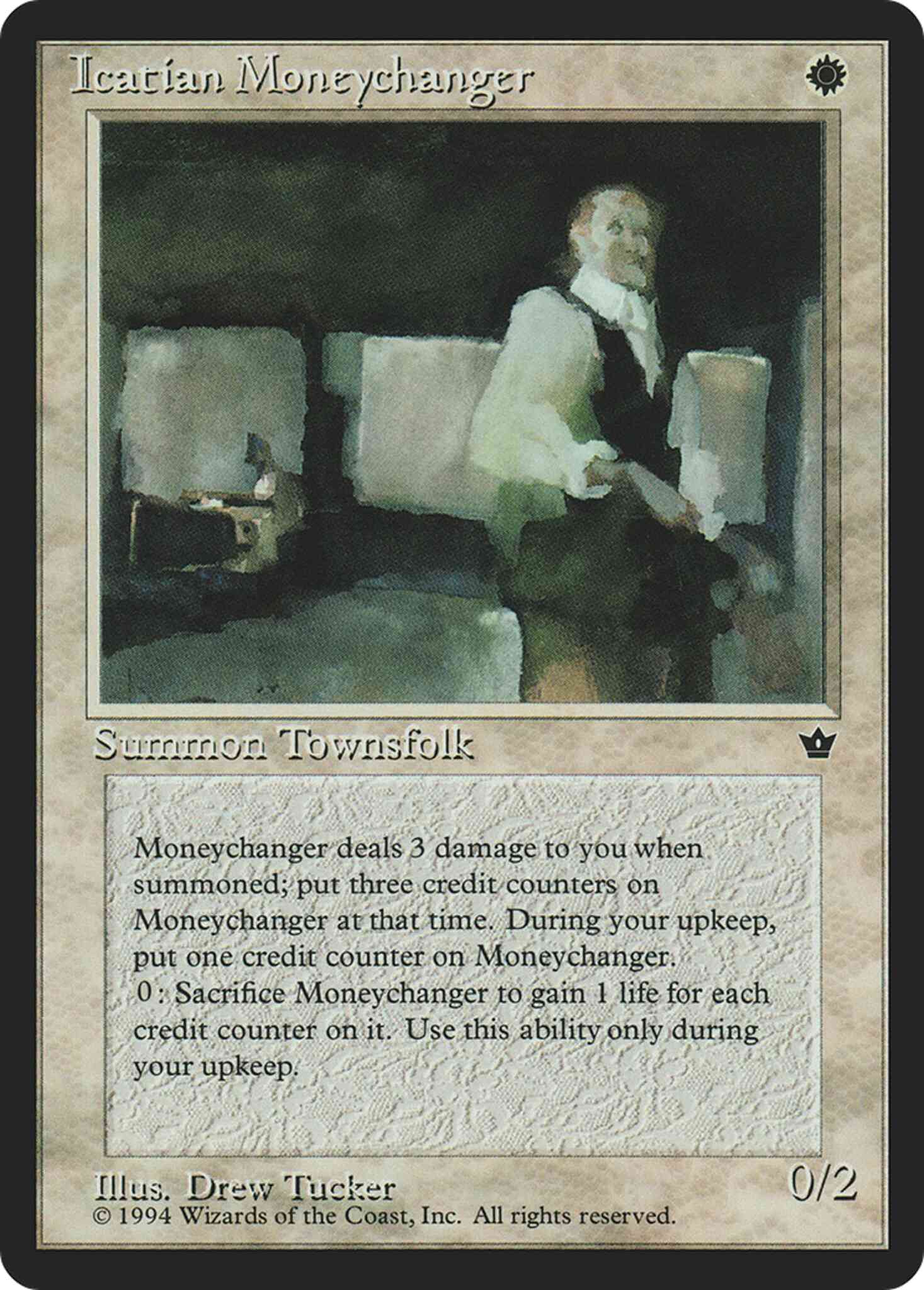 Icatian Moneychanger [Drew Tucker] [10a] [Fallen Empires] [Non-Foil]
