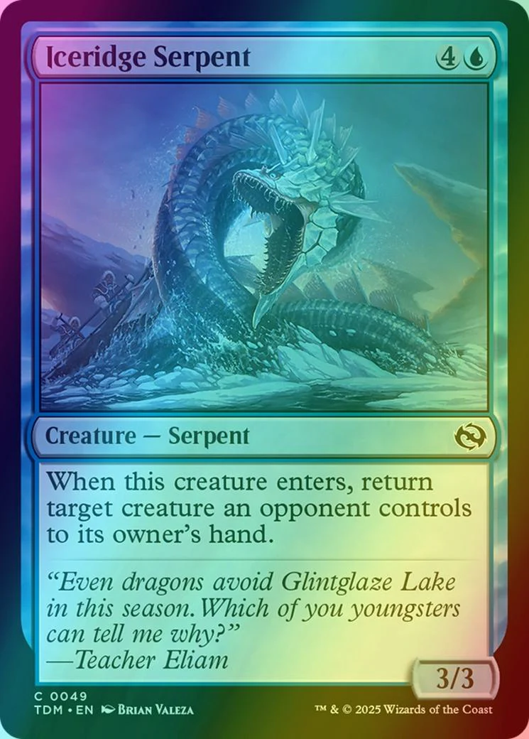 Iceridge Serpent [49] [Tarkir: Dragonstorm] [Foil]