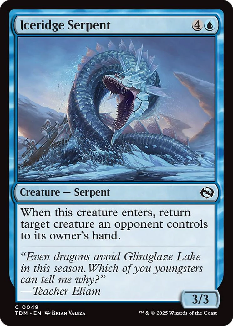 Iceridge Serpent [49] [Tarkir: Dragonstorm] [Non-Foil]