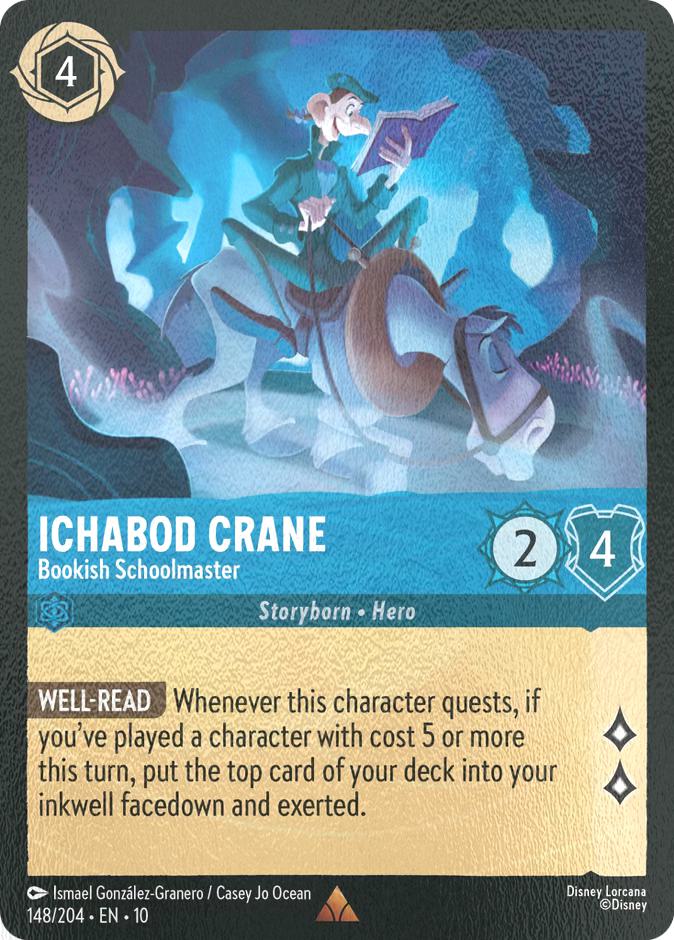 Ichabod Crane - Bookish Schoolmaster - 148/204 [Whispers in the Well] [Cold Foil]