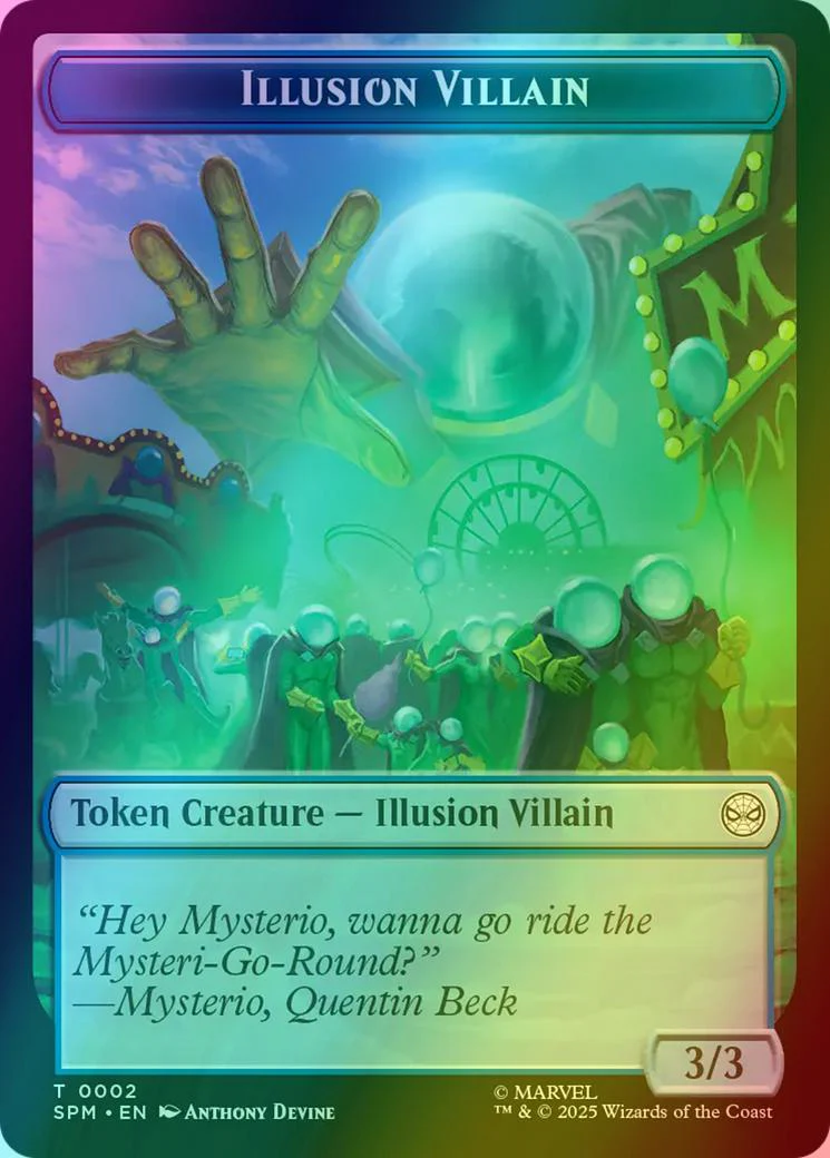 Illusion Villain Token (02) // Spider Token (03) [Marvel's Spider-Man: Tokens] [Foil]