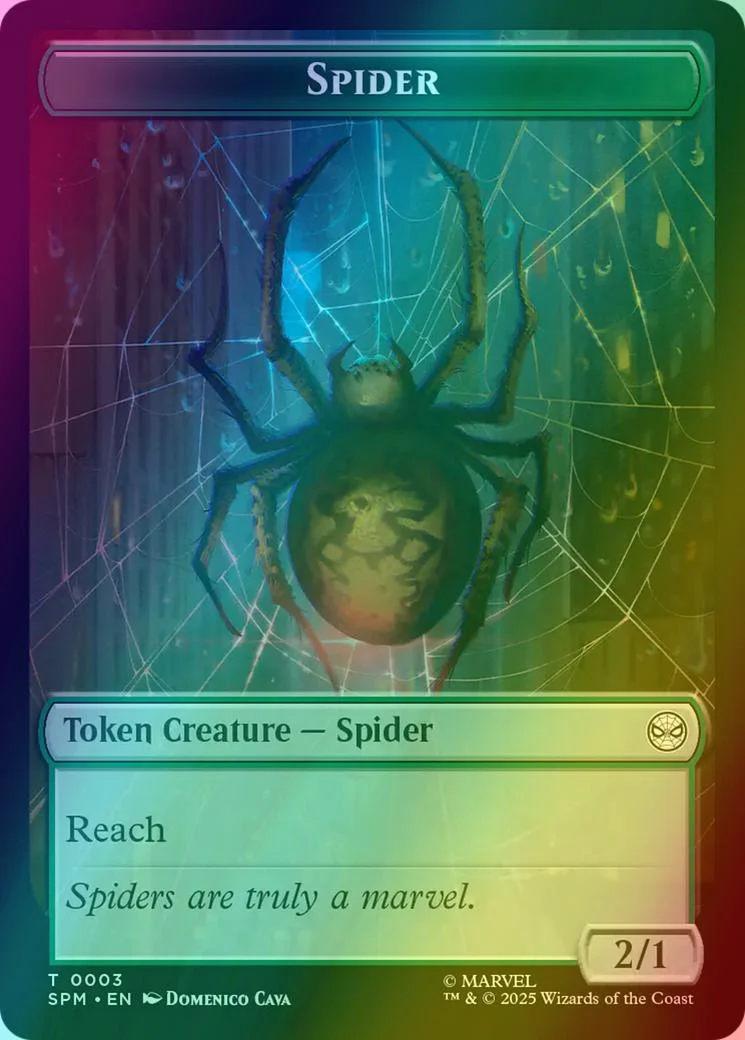 Illusion Villain Token (02) // Spider Token (03) [Marvel's Spider-Man: Tokens] [Foil] - Image 2