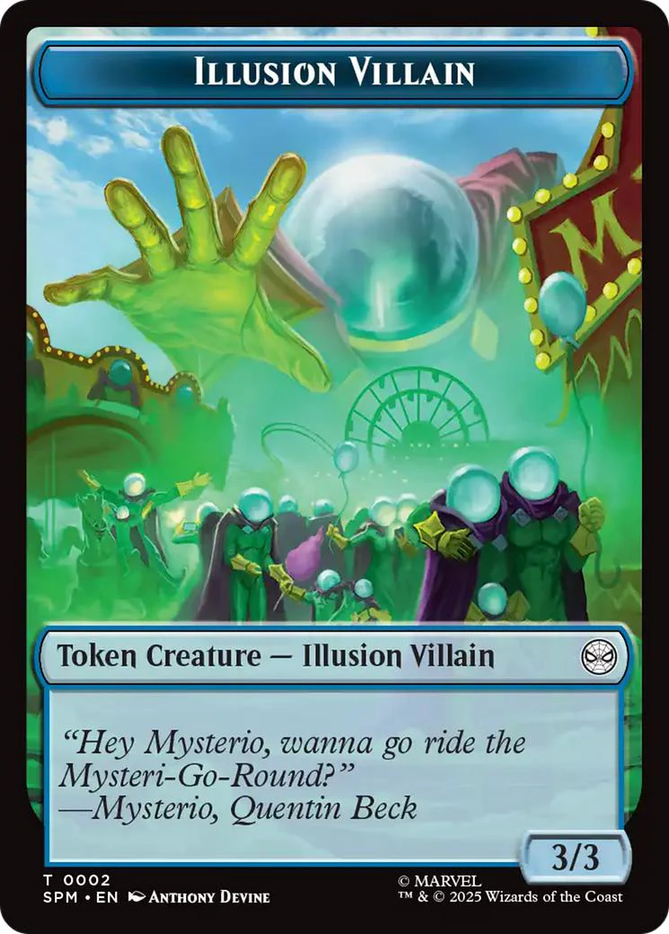 Illusion Villain Token (02) // Spider Token (03) [Marvel's Spider-Man: Tokens] [Non-Foil]