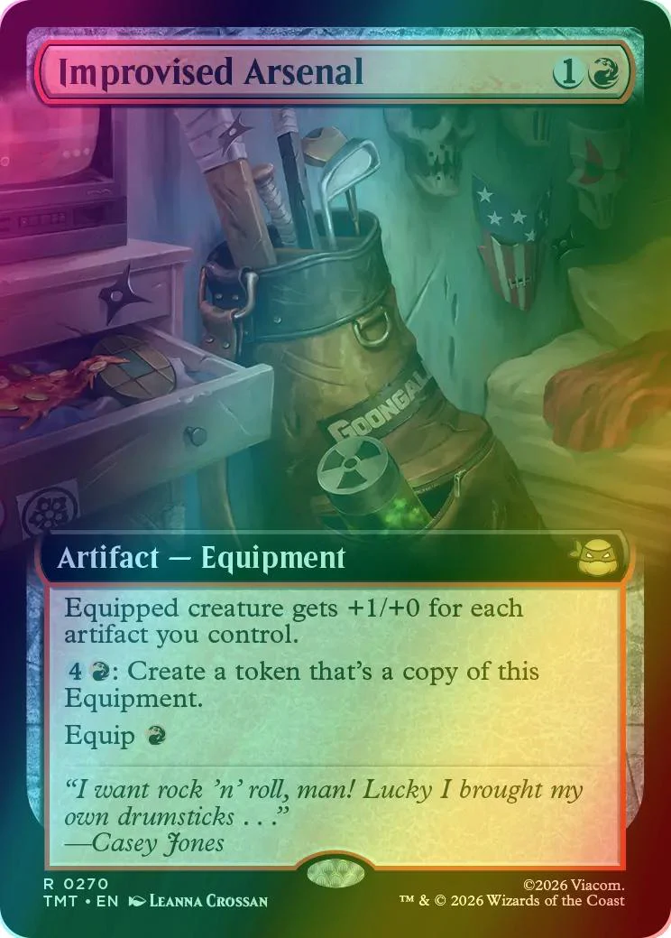 Improvised Arsenal [270] [Extended Art] [Teenage Mutant Ninja Turtles] [Foil]