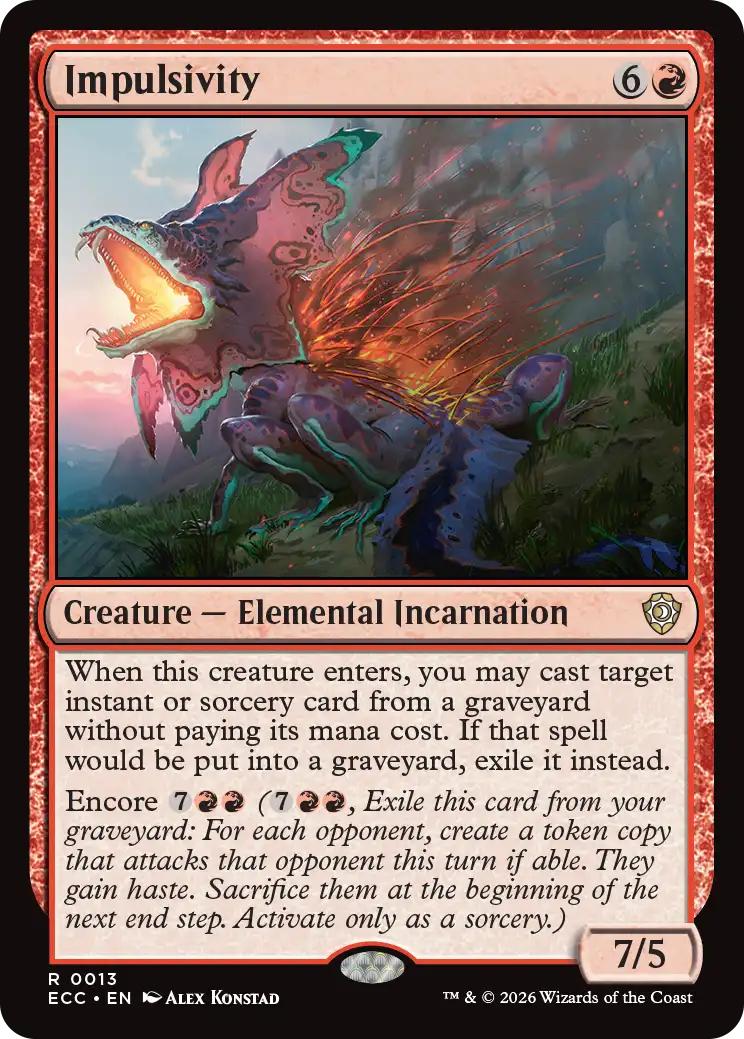 Impulsivity [13] [Lorwyn Eclipsed: Commander] [Non-Foil]
