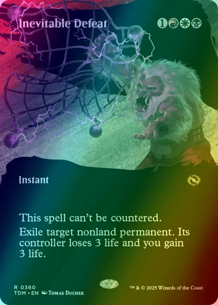Inevitable Defeat [360] [Borderless] [Clan] [Tarkir: Dragonstorm] [Foil]