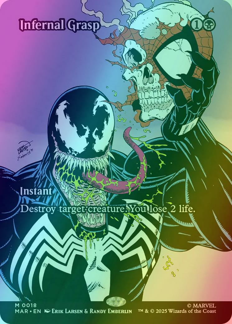 Infernal Grasp [18] [Borderless] [Source Material] [Marvel Universe] [Foil]