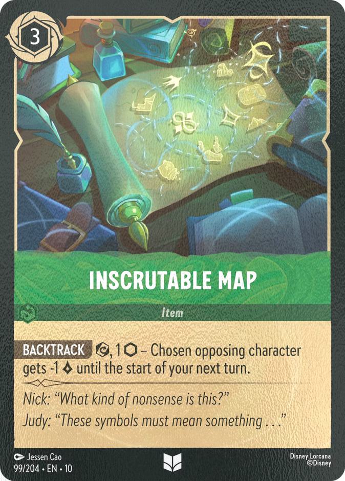 Inscrutable Map - 99/204 [Whispers in the Well] [Cold Foil]