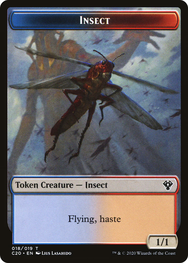 Insect Token (18) // Treasure Token (21) [C20/MH2 Set Symbol] [Heads I win, Tails You Lose] [Secret Lair Drop] [Non-Foil]