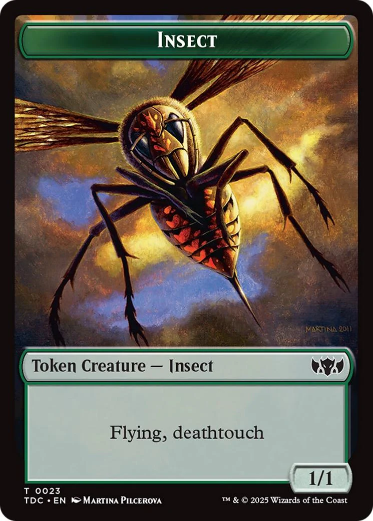 Insect Token (23) // Wall Token (07) [Tarkir: Dragonstorm: Commander: Tokens] [Non-Foil]