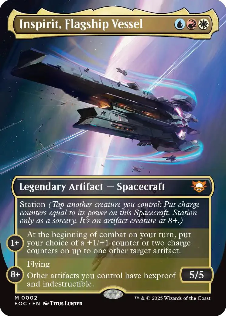 Inspirit, Flagship Vessel [2] [Borderless] [Edge of Eternities: Commander] [Non-Foil]