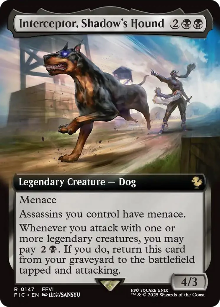 Interceptor, Shadow's Hound [147] [Extended Art] [FINAL FANTASY: Commander] [Non-Foil]