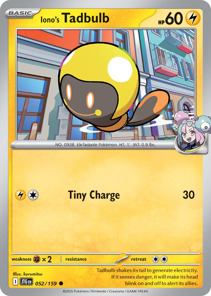 Iono's Tadbulb - 052/159 - Common [sv09-052] [Non-Holo]