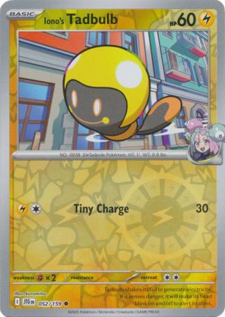 Iono's Tadbulb - 052/159 - Common [sv09-052] [Reverse Holo]