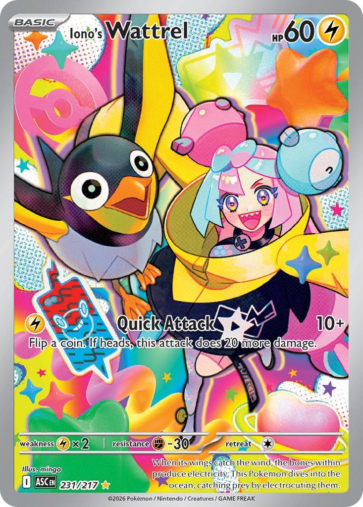 Iono's Wattrel - 231/217 - Illustration Rare [me025-231] [Ultra]