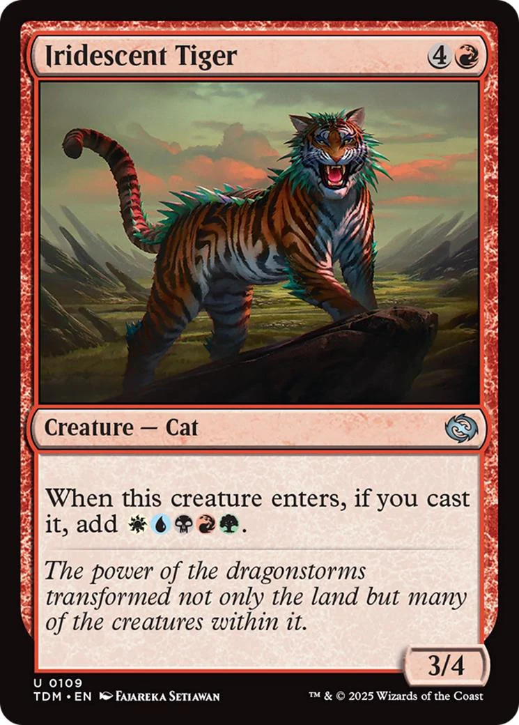 Iridescent Tiger [109] [Tarkir: Dragonstorm] [Non-Foil]
