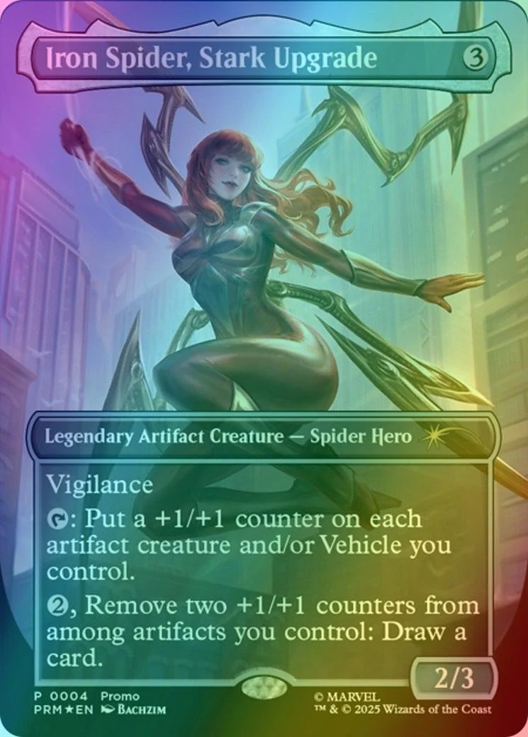 Iron Spider, Stark Upgrade [2025-18] [Borderless] [Media and Collaboration Promos] [Foil]