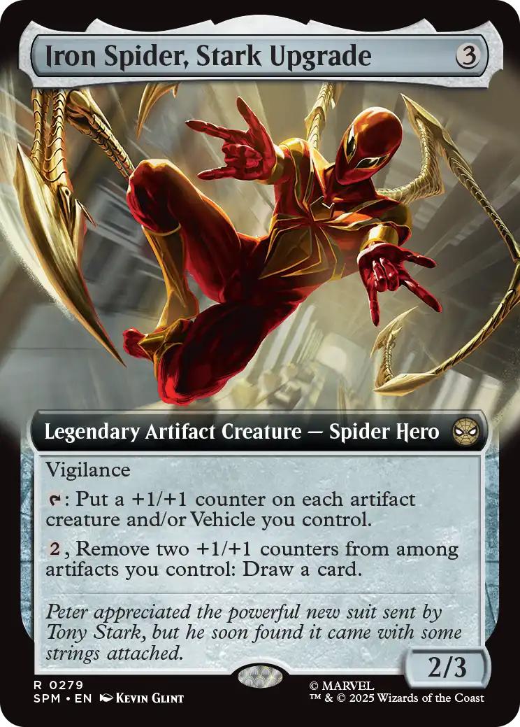 Iron Spider, Stark Upgrade [279] [Extended Art] [Marvel's Spider-Man] [Non-Foil]