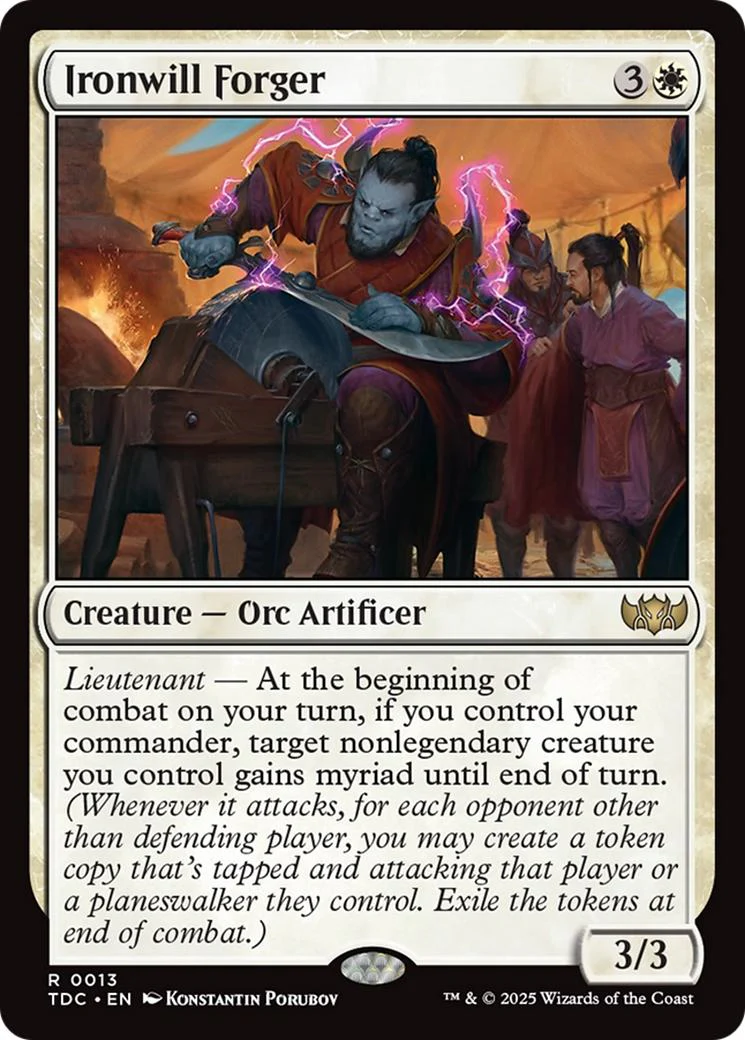 Ironwill Forger [13] [Tarkir: Dragonstorm: Commander] [Non-Foil]