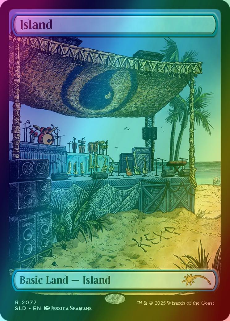 Island [2077] [Full Art] [KEXP: Music Matters] [Secret Lair Drop] [Foil]