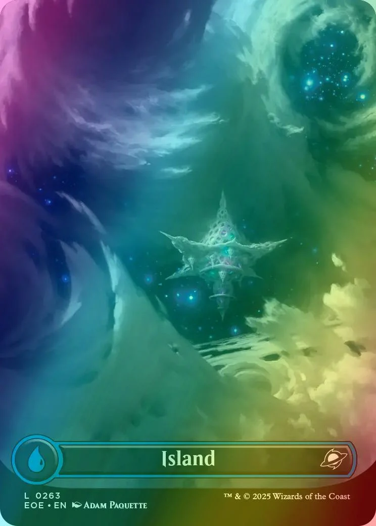 Island [263] [Borderless] [Celestial] [Edge of Eternities] [Foil]