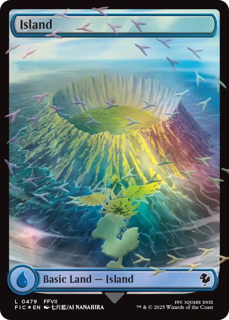 Island [479] [Full Art] [FINAL FANTASY: Commander] [Chocobo Track Foil]